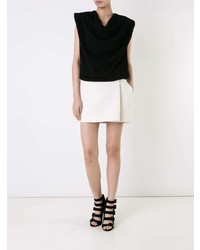 Черный вязаный топ без рукавов от Zaid Affas