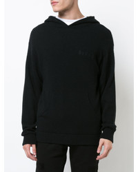 Мужской черный вязаный худи от RtA