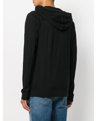 Мужской черный вязаный худи от Helmut Lang