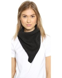 Женский черный вязаный шарф от A.L.C.