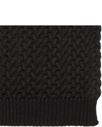 Мужской черный вязаный шарф от Dolce & Gabbana
