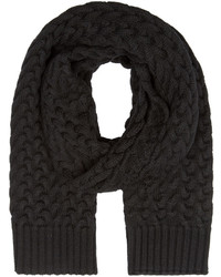 Мужской черный вязаный шарф от Dolce & Gabbana