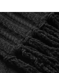 Мужской черный вязаный шарф от Tom Ford