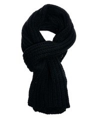 Мужской черный вязаный шарф от French Connection