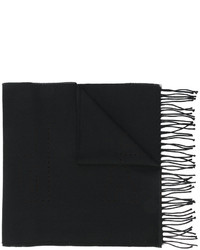 Мужской черный вязаный шарф от Givenchy
