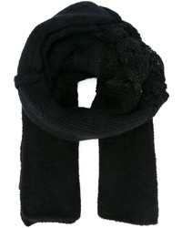 Мужской черный вязаный шарф от Isabel Benenato