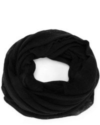 Женский черный вязаный шарф от Isabel Marant