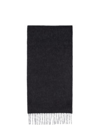 Мужской черный вязаный шарф от Loewe