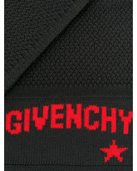 Женский черный вязаный шарф от Givenchy