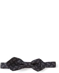 Мужской черный галстук-бабочка с принтом от Dolce & Gabbana