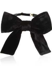Женский черный галстук-бабочка от Saint Laurent