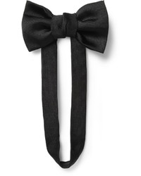 Мужской черный галстук-бабочка от Saint Laurent