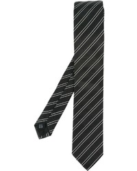 Мужской черный галстук в вертикальную полоску от Dolce & Gabbana