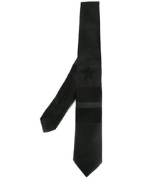Мужской черный галстук в горизонтальную полоску от Givenchy