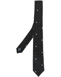 Мужской черный галстук в горошек от Paul Smith