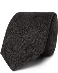 Мужской черный галстук с "огурцами" от Dolce & Gabbana