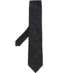Мужской черный галстук с "огурцами" от Etro