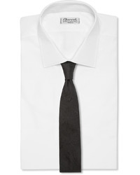 Мужской черный галстук с "огурцами" от Dolce & Gabbana