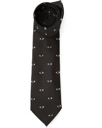 Мужской черный галстук с принтом от Kenzo