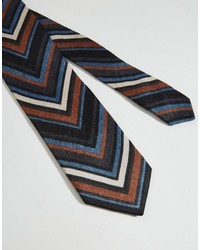 Мужской черный галстук с принтом от Asos