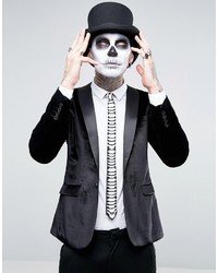 Мужской черный галстук с принтом от Asos