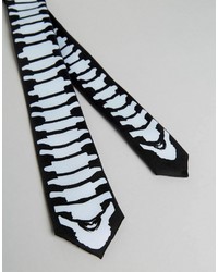 Мужской черный галстук с принтом от Asos