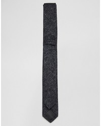 Мужской черный галстук с цветочным принтом от Reclaimed Vintage