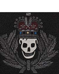 Мужской черный галстук от Alexander McQueen