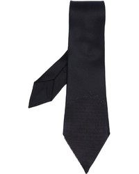 Мужской черный галстук от Alexander McQueen