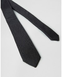 Мужской черный галстук от Asos