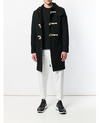 Мужской черный дафлкот от AMI Alexandre Mattiussi