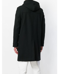 Мужской черный дафлкот от AMI Alexandre Mattiussi