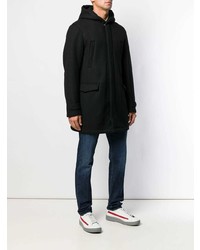 Мужской черный дафлкот от Emporio Armani