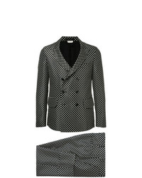 Мужской черный двубортный пиджак в горошек от Comme Des Garçons Vintage