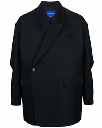 Мужской черный двубортный пиджак от Ader Error