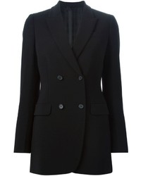 Женский черный двубортный пиджак от Agnona