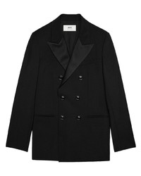 Мужской черный двубортный пиджак от Ami Paris