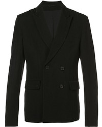 Мужской черный двубортный пиджак от Ann Demeulemeester