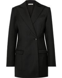 Женский черный двубортный пиджак от Anna Quan