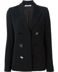 Женский черный двубортный пиджак от Barbara Casasola