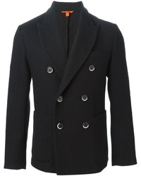 Мужской черный двубортный пиджак от Barena