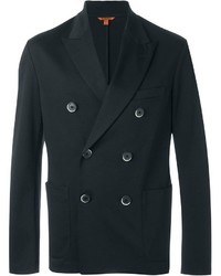 Мужской черный двубортный пиджак от Barena