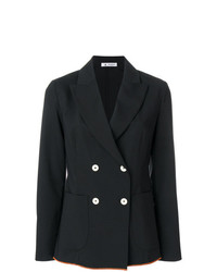Женский черный двубортный пиджак от Barena