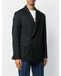 Мужской черный двубортный пиджак от Ex Infinitas