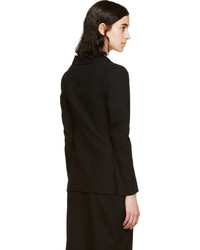 Женский черный двубортный пиджак от Yohji Yamamoto