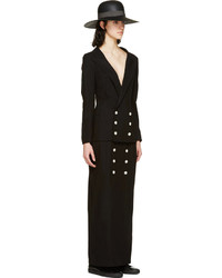 Женский черный двубортный пиджак от Yohji Yamamoto