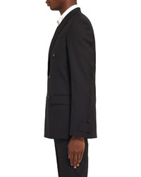 Мужской черный двубортный пиджак от Givenchy