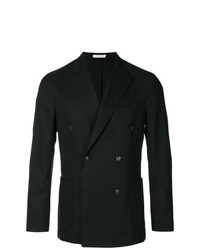 Мужской черный двубортный пиджак от Boglioli