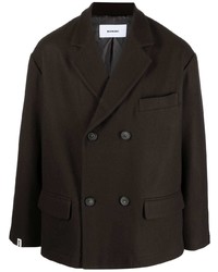 Мужской черный двубортный пиджак от Bonsai