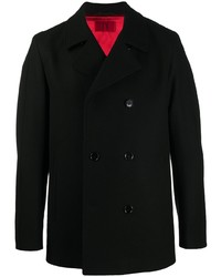 Мужской черный двубортный пиджак от BOSS
